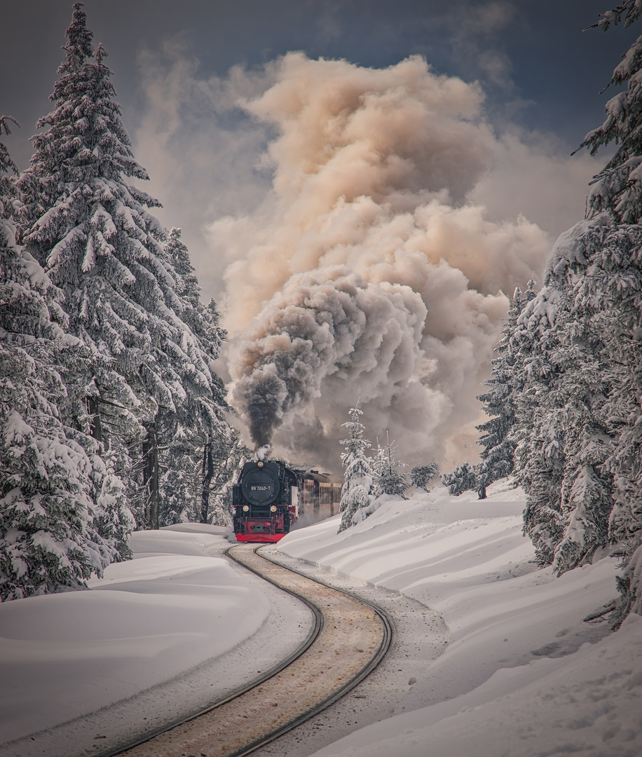 Brockenbahn im Winter