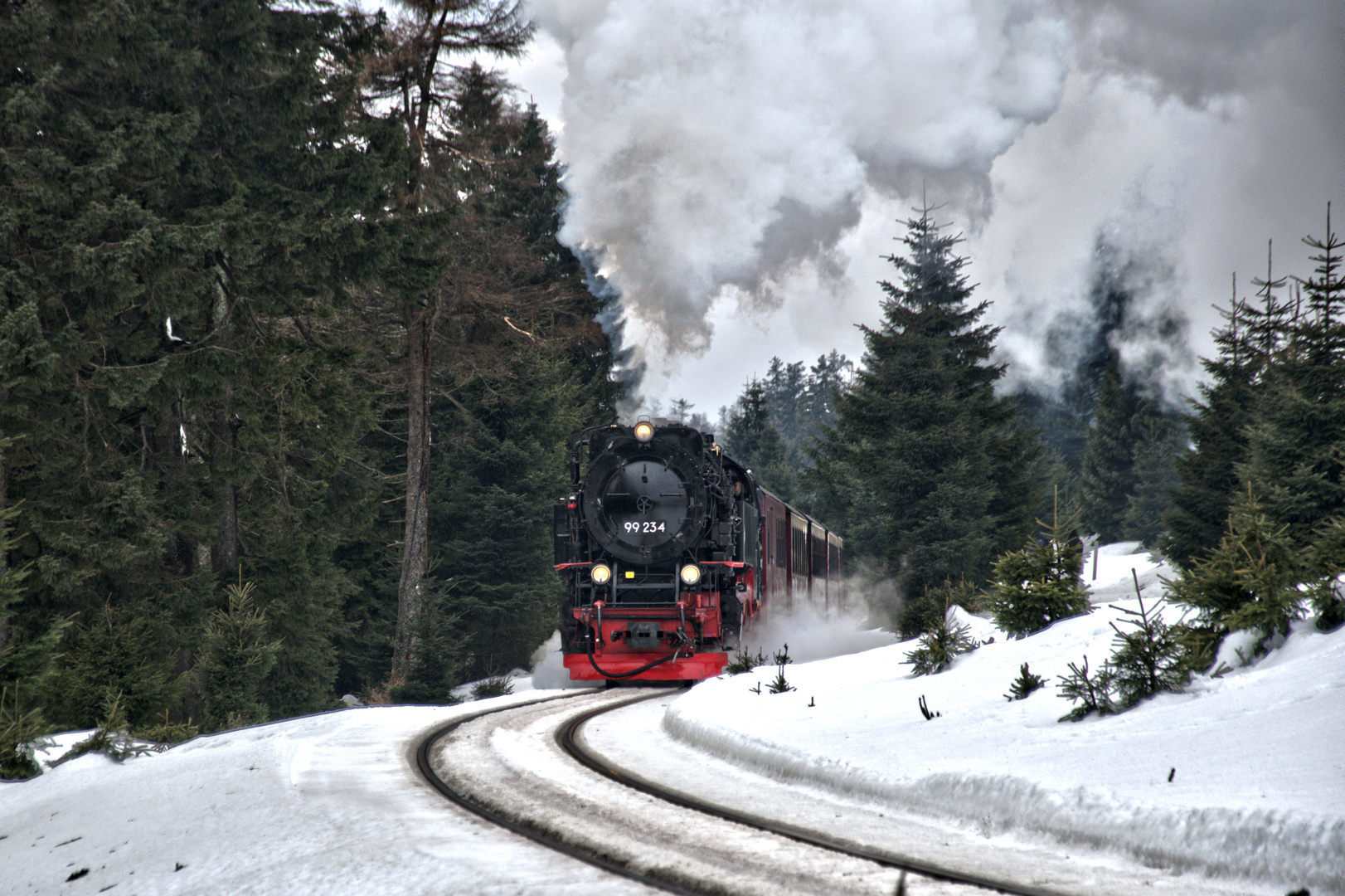 Brockenbahn im Winter