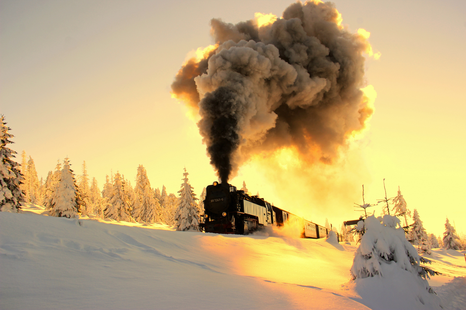 ~ Brockenbahn macht ordentlich Dampf ~