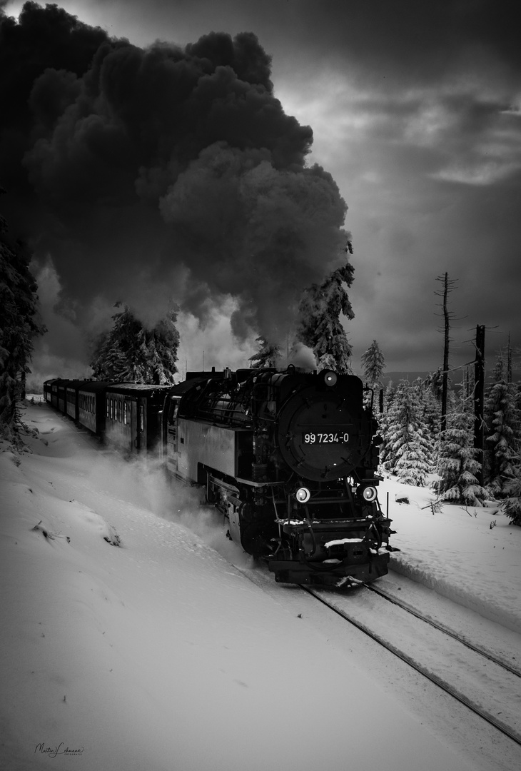 Brockenbahn - Winterdampf (Archivfoto)