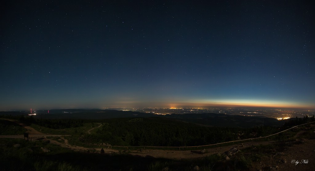 Brockenblick bei Nacht