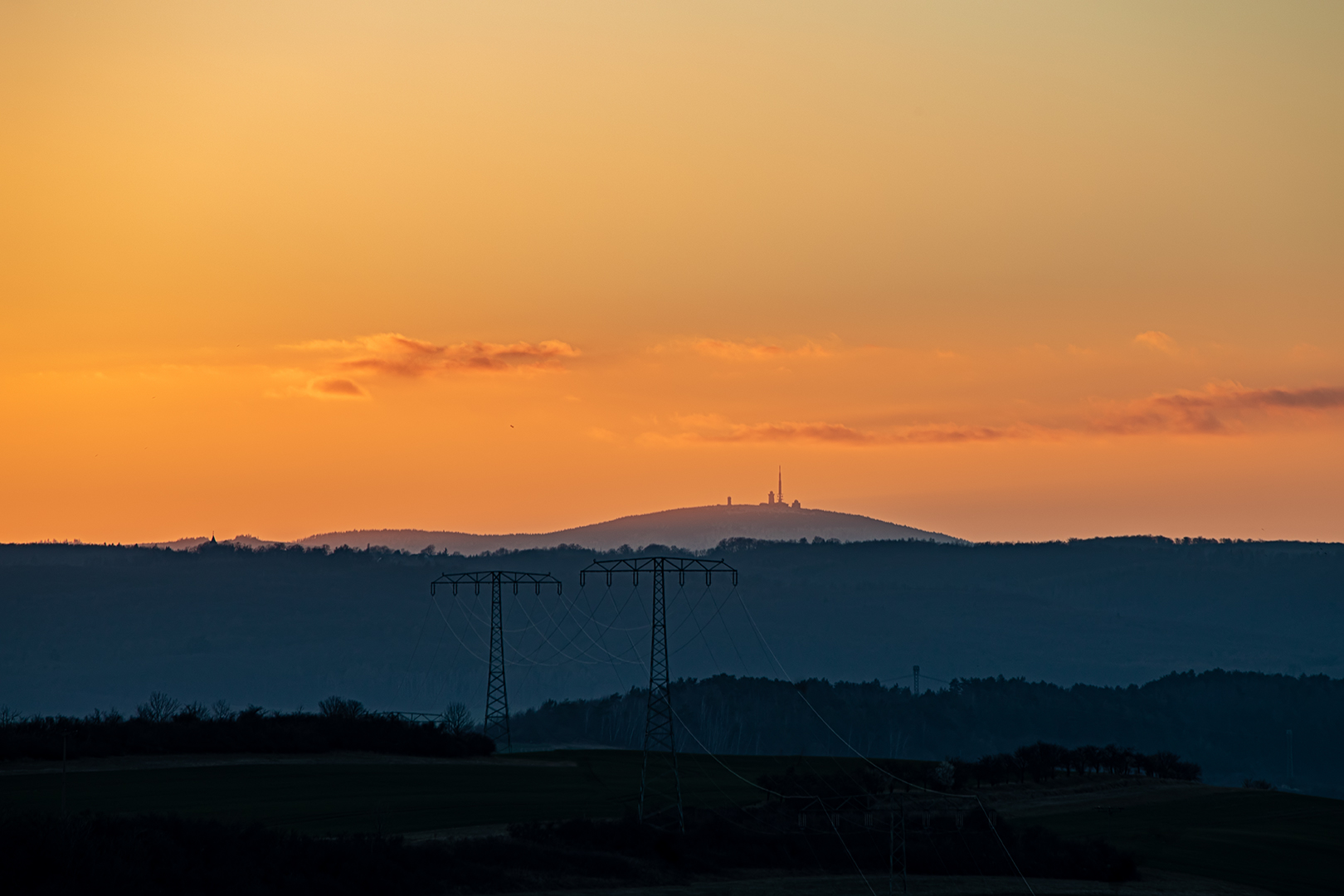 Brockenblick mit Saharastaubresten...