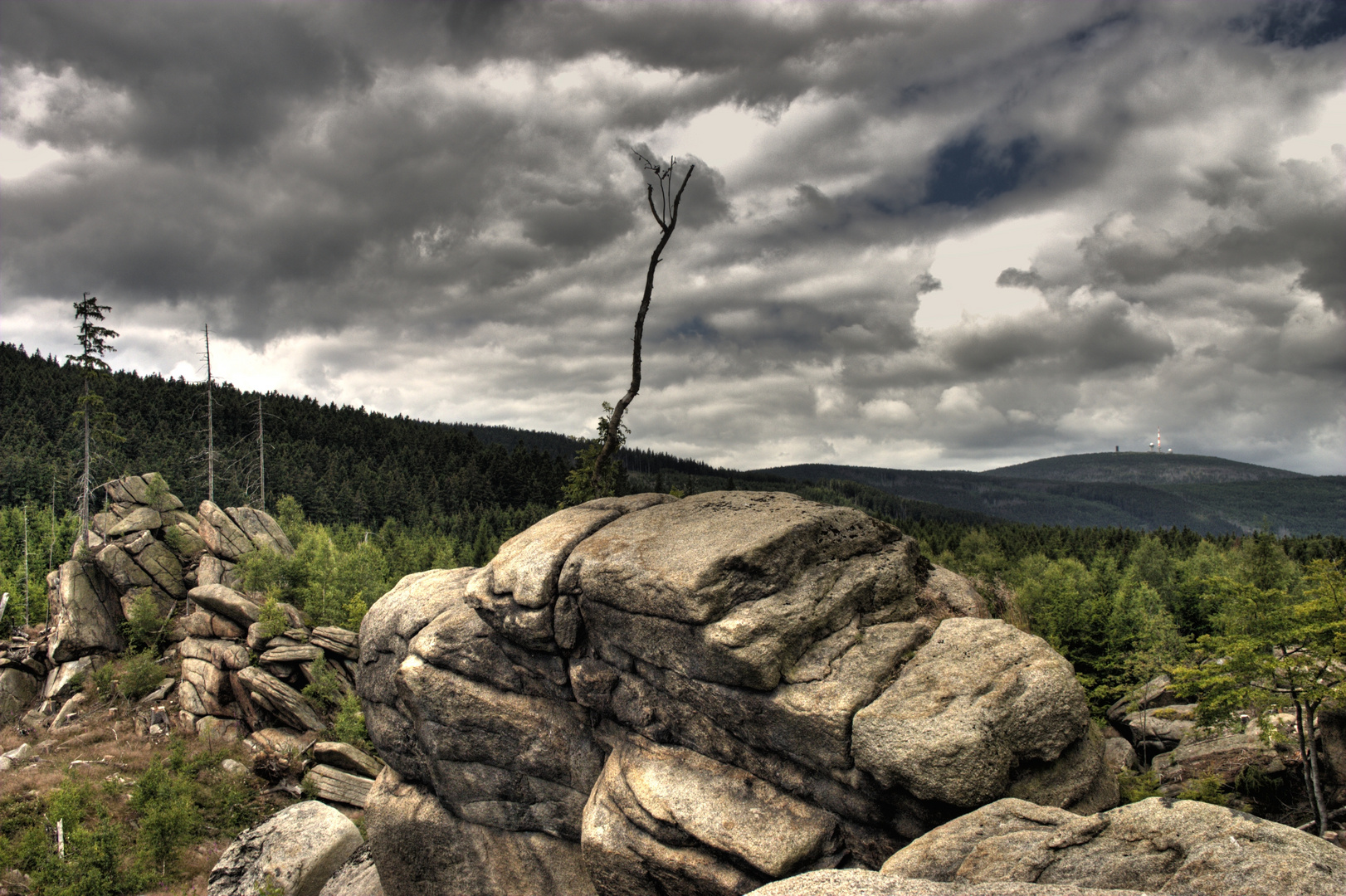 Brockenblick vom Ottofelsen