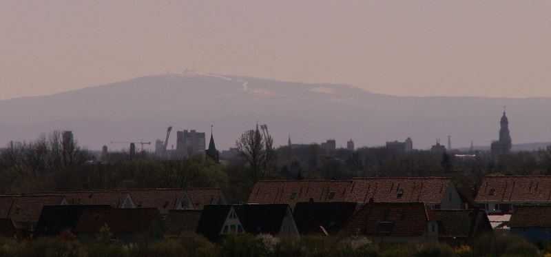 Brocken/Harz über Braunschweig