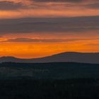 Brockenpanorama im Sonnenuntergang