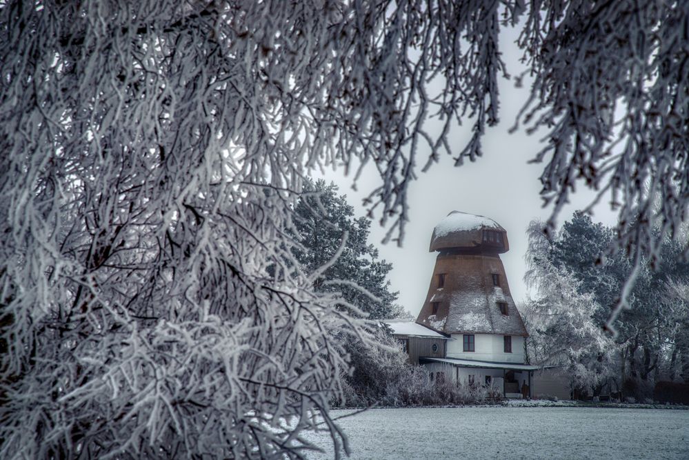 Brodersbyer Mühle im Winter 2