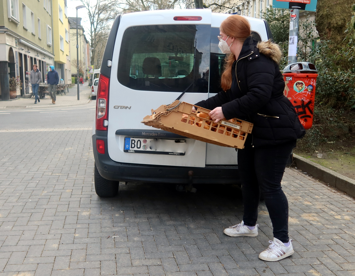 Brötchen-Transport