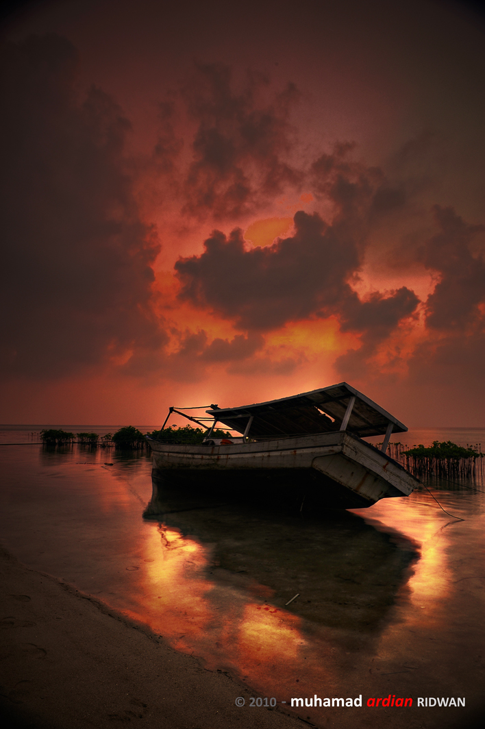 Broken Boat and the Sunrise