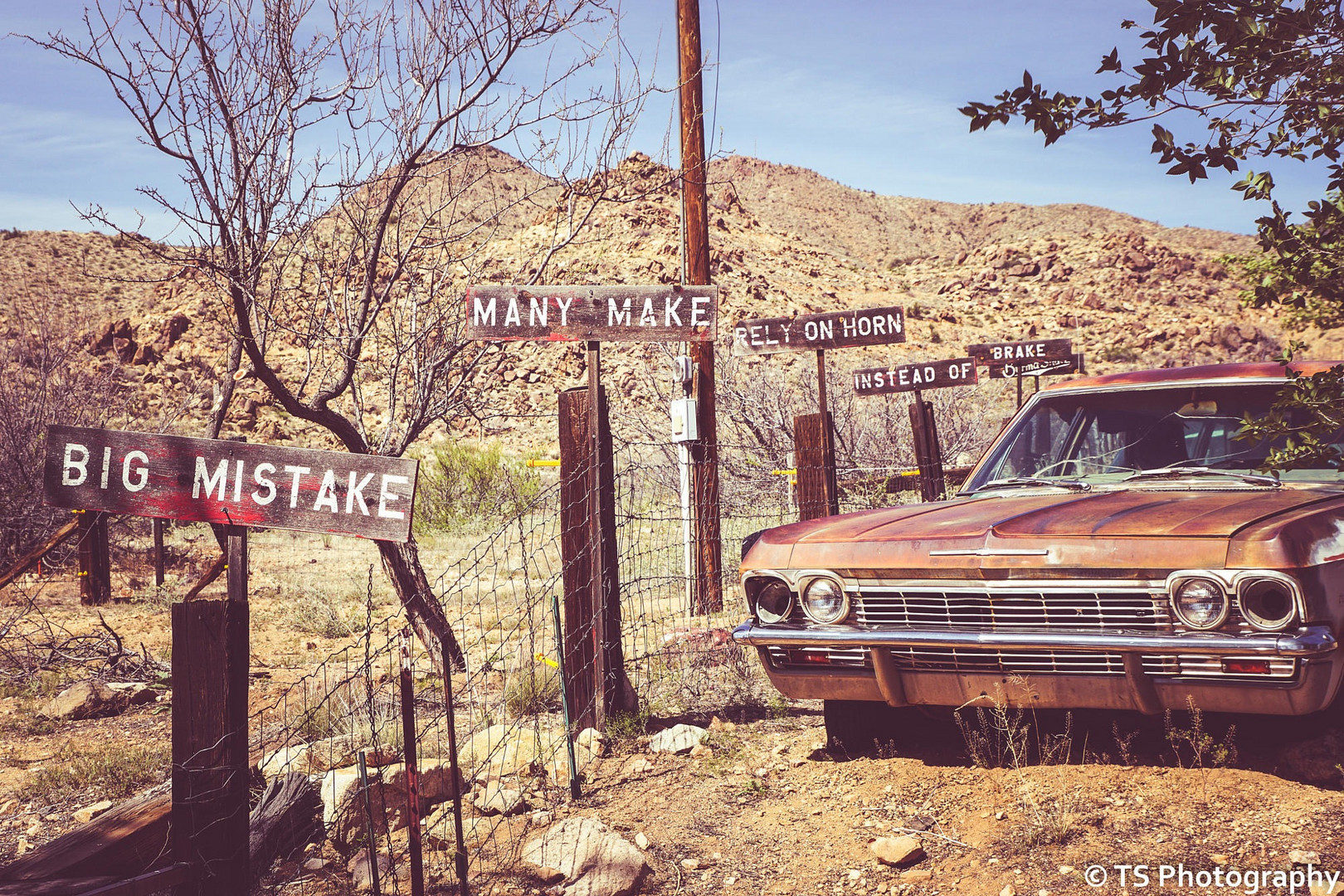 Broken Car at Route 66