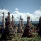 Broken down stupas near Inle Lake