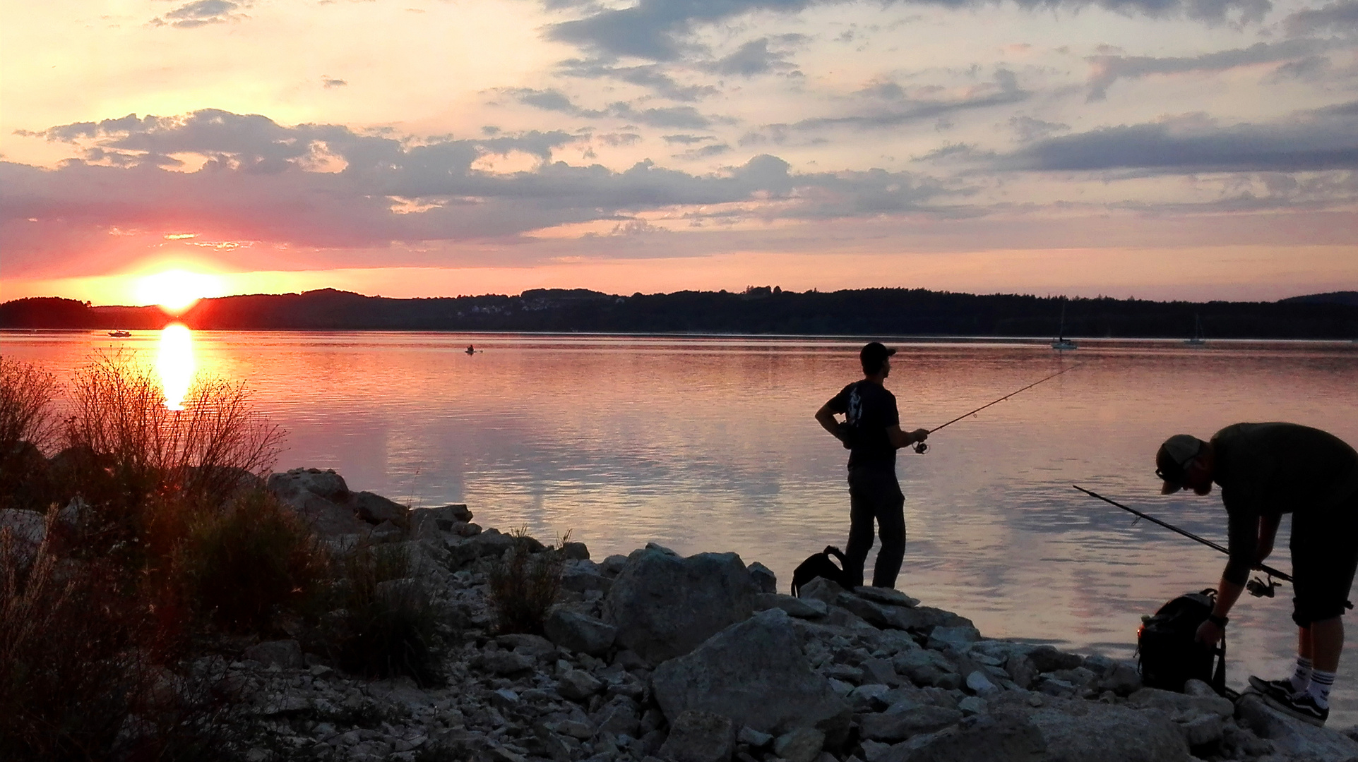 Brombachsee sunset fishing