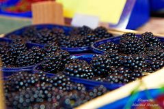 Brombeeren auf dem Wochenmarkt