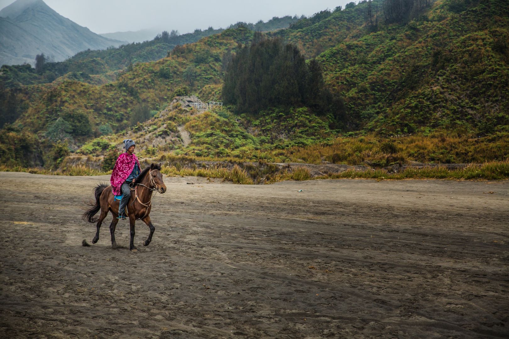 Bromo-Tengger horseman