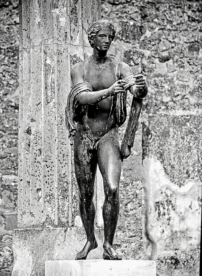 Bronze original d'Apollon à Pompei