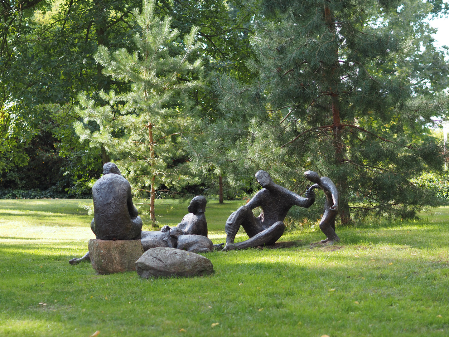 Bronzefiguren im Kurpark, Bad Schmiedeberg