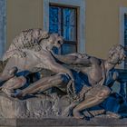 Bronzeskulptur im nördlichen Schlosspark des Schlosses Ballenstedt