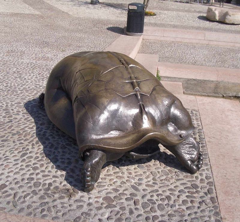 Bronzeskulptur in Malcesine