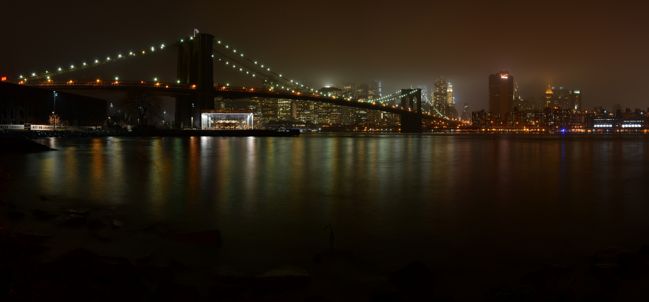 Brooklin Bridge im Nebel