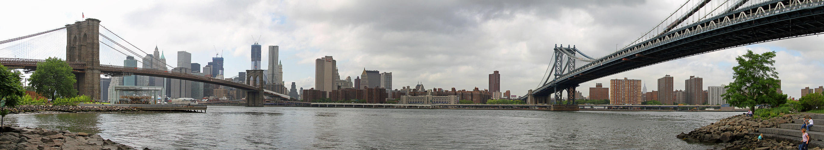 Brooklin Bridge u. Manhatten Bridge