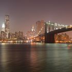 Brooklyn Bridge and lower Manhattan