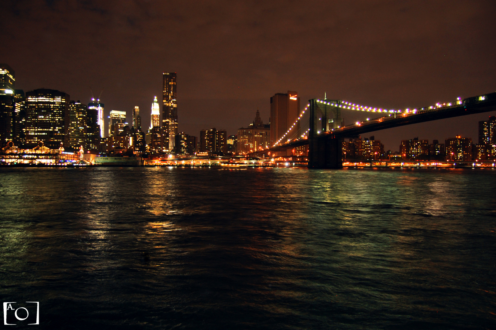 Brooklyn Bridge at night