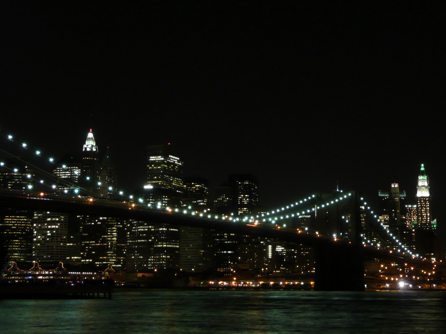 Brooklyn Bridge at night