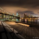 Brooklyn Bridge at night / color