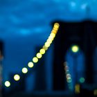 Brooklyn Bridge bei Nacht - New York, USA