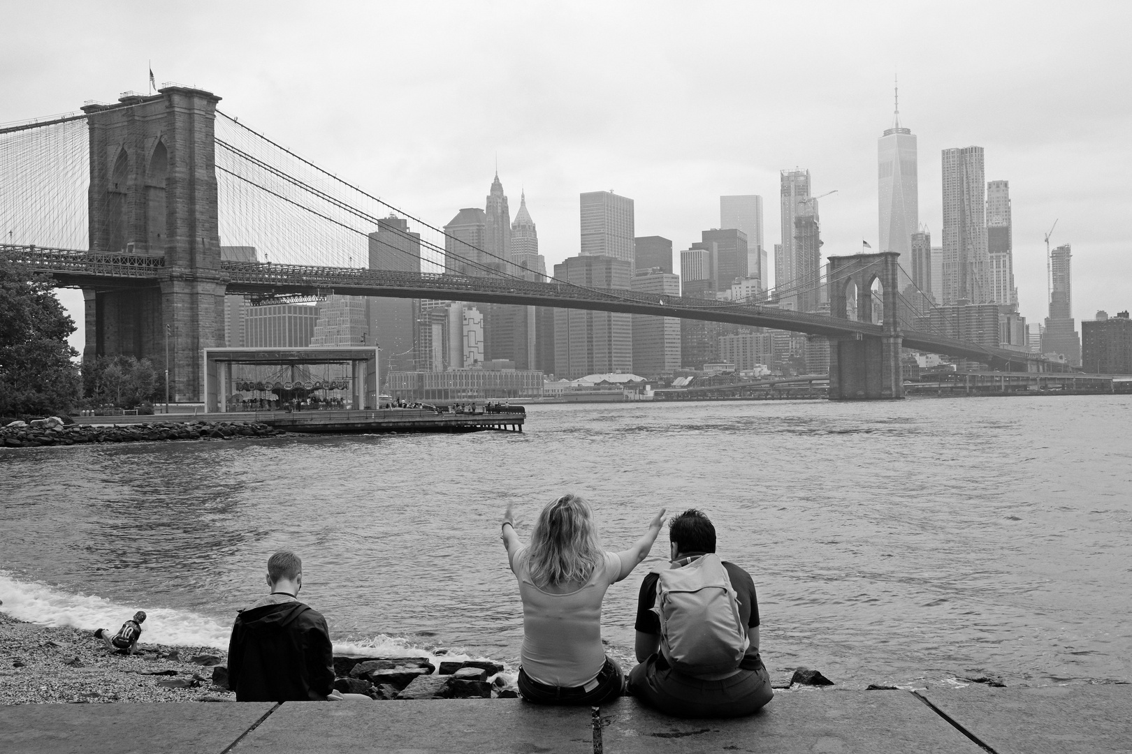 Brooklyn Bridge b/w