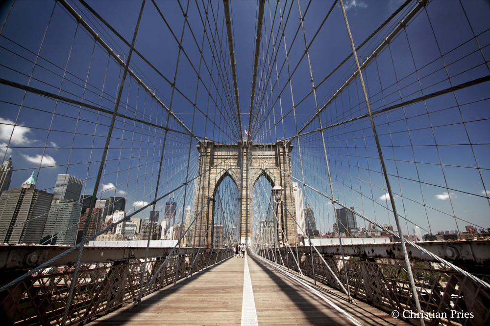 Brooklyn Bridge - die älteste Hängebrücke der USA.