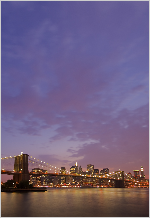 Brooklyn Bridge evening