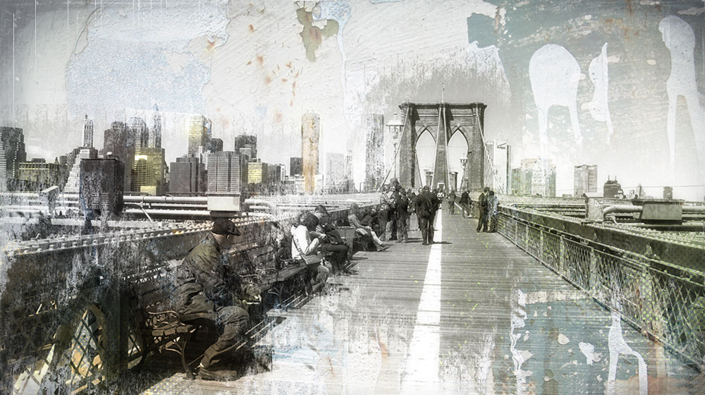 Brooklyn Bridge Grunge