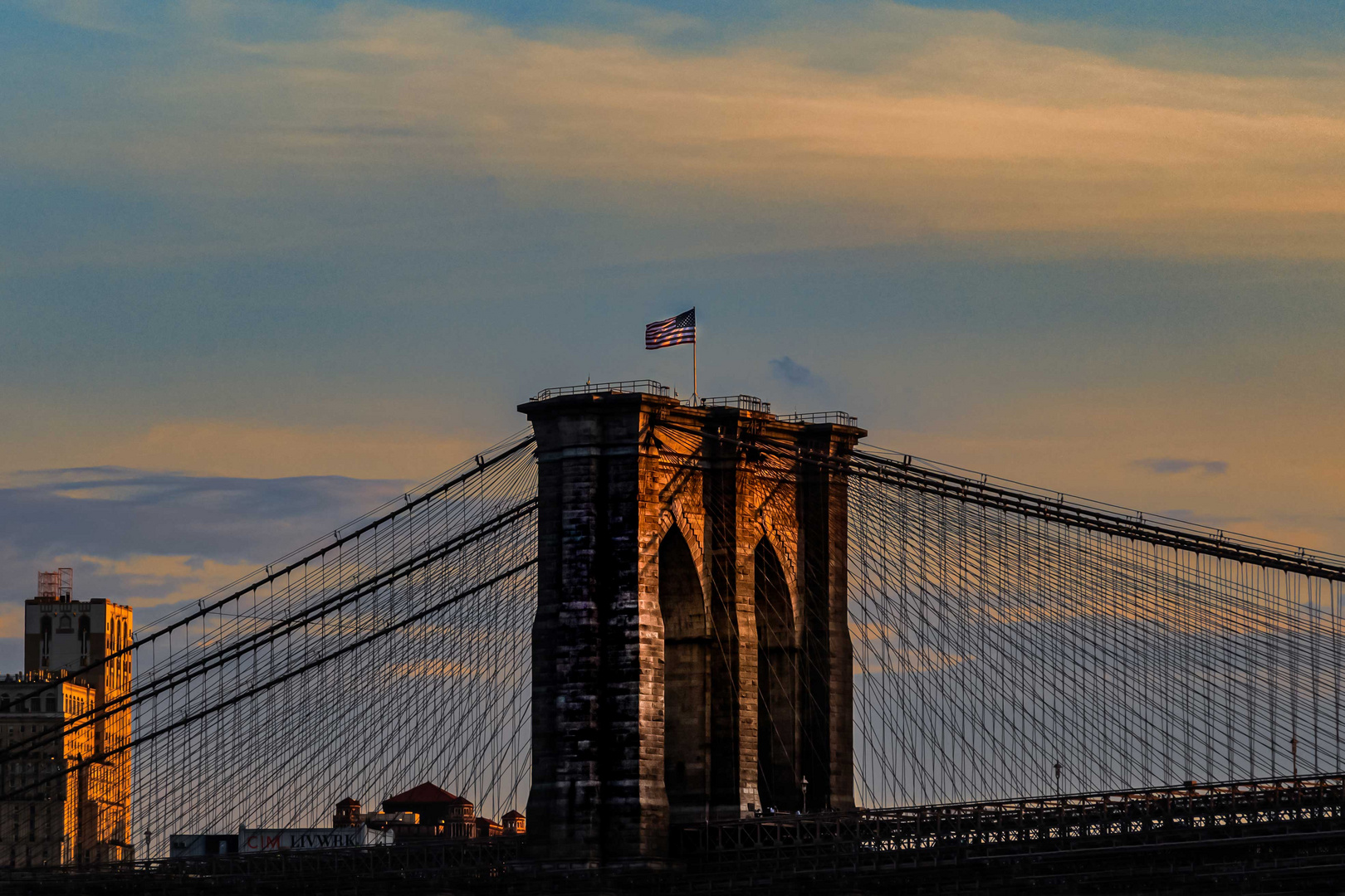 Brooklyn Bridge im Sonnenuntergang