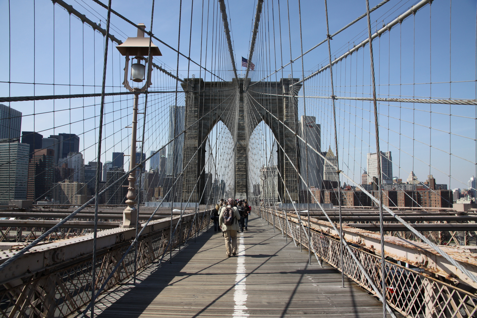 Brooklyn Bridge in New York City USA