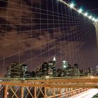 Brooklyn Bridge mit New York City im Hintergrund