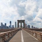 Brooklyn Bridge, Panorama, Blick auf Manhattan