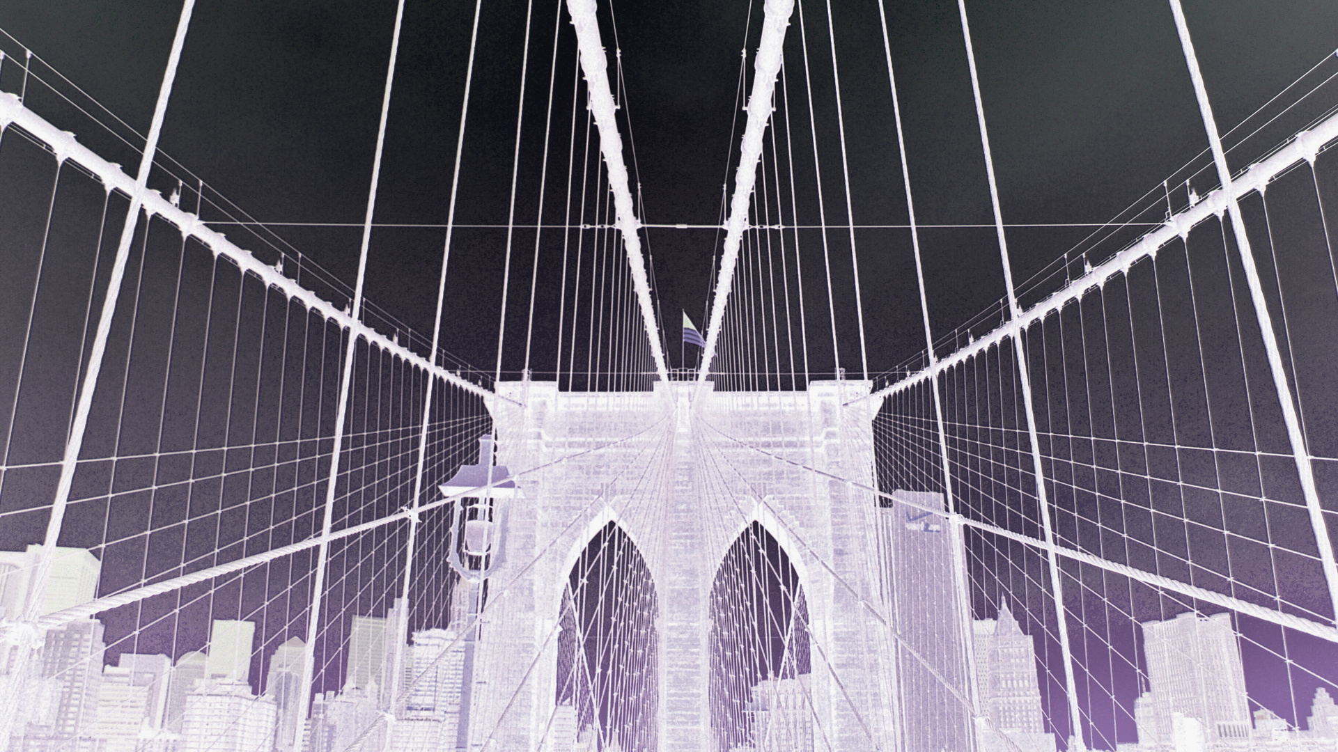 brooklyn bridge purple