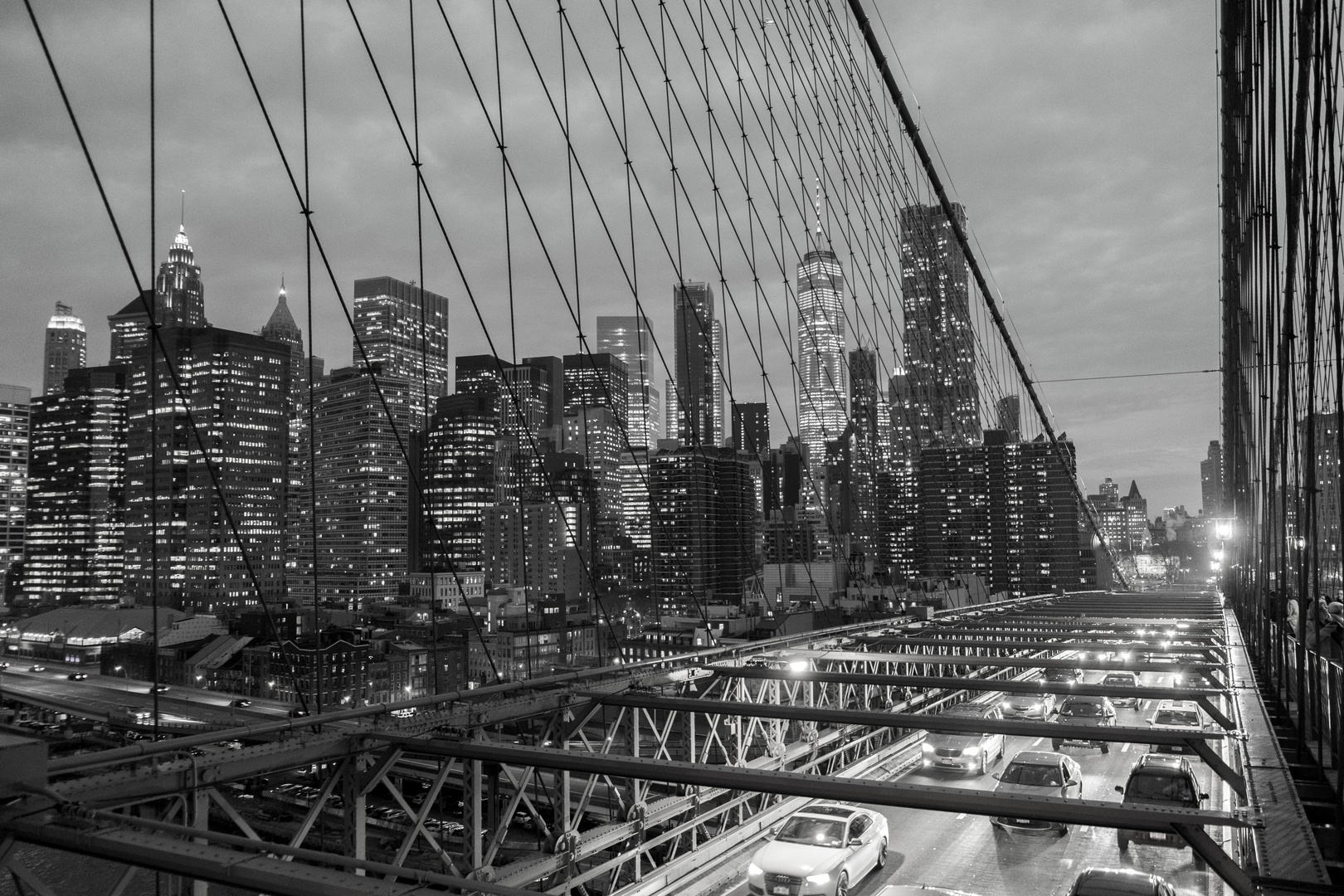 Brooklyn Bridge to Night