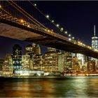 Brooklyn Bridge und Manhattan