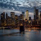 Brooklyn Bridge und Manhattan