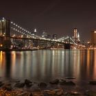 Brooklyn Bridge und Manhattan Skyline