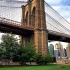 Brooklyn Bridge vom Brooklyn Bridge Park aus Fotografiert