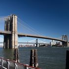 Brooklyn Bridge vom Ufer