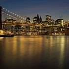 Brooklyn Bridge with Manhattan Skyline