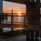 Brooklyn  und die Manhattan Bridge im Sonnenaufgang D75_1089