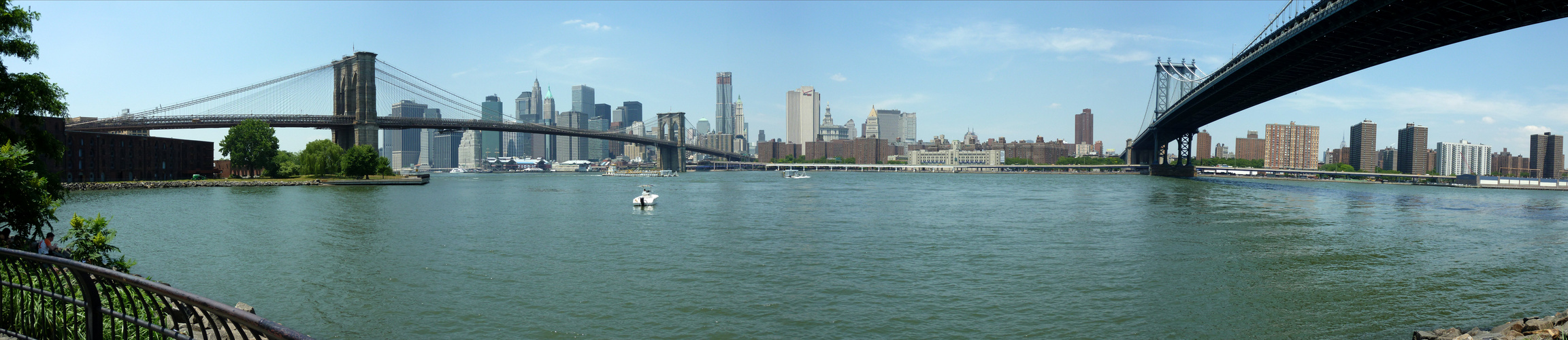 Brooklyn und Manhattan Bridge