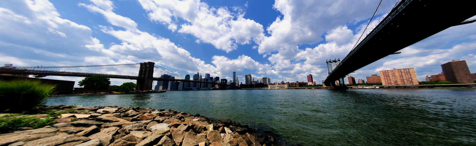 Brooklyn und Manhatten Bridge