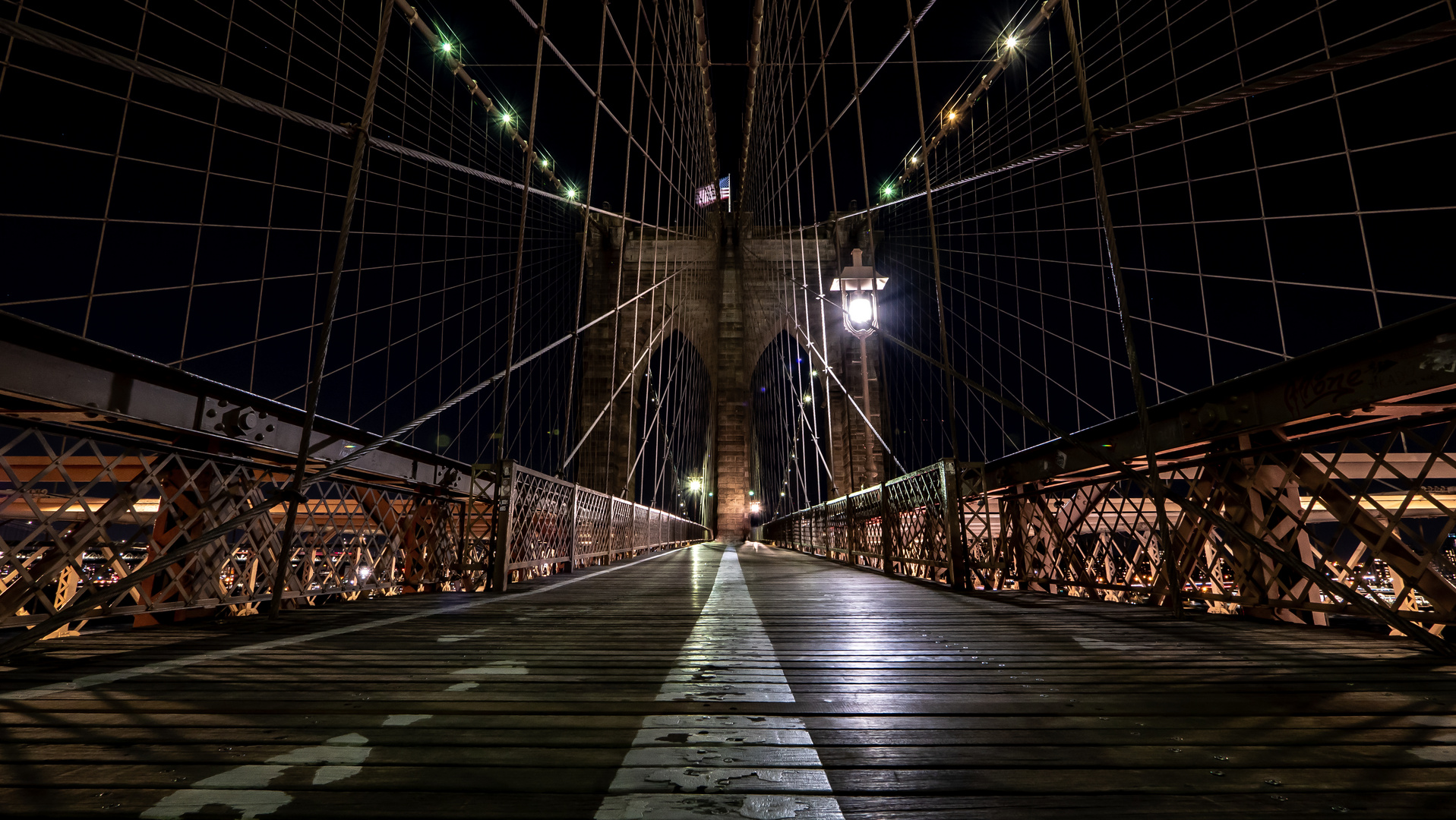 Brooklynbridge bei Nacht