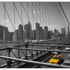 Brooklynbridge-Impression mit Taxi