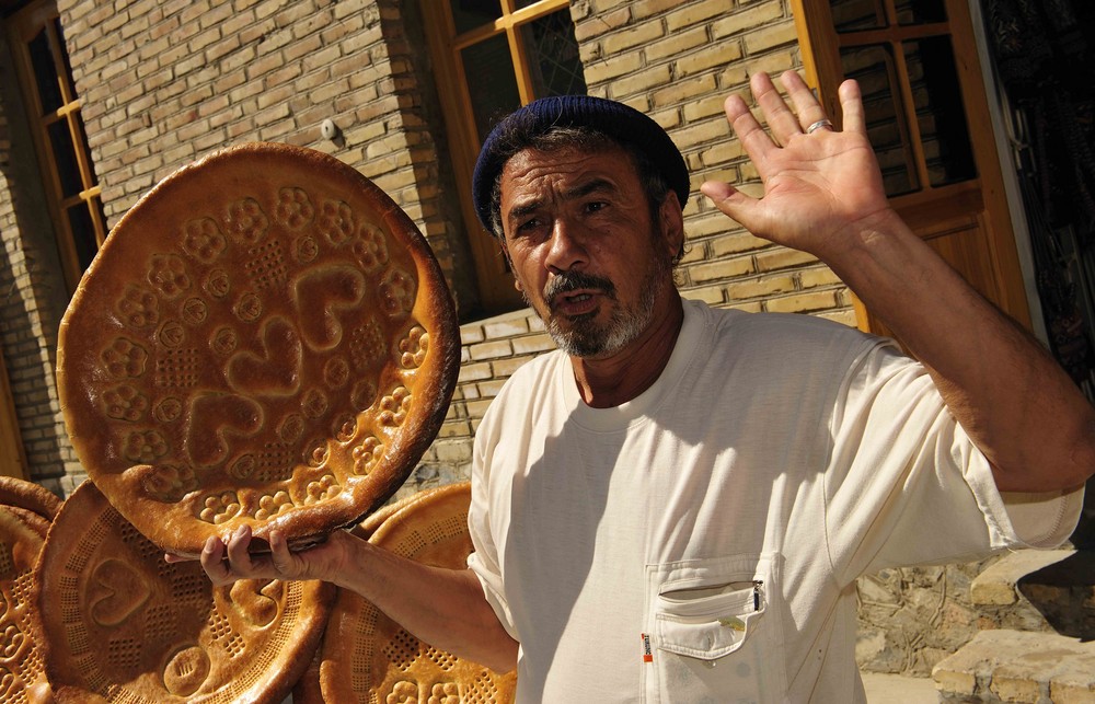 Brotverkäufer in Bukhara